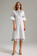 Yubeza Embroidered Dress