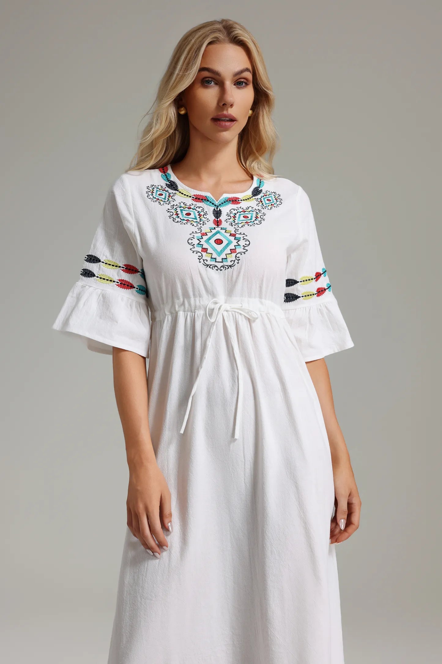 Yubeza Embroidered Dress