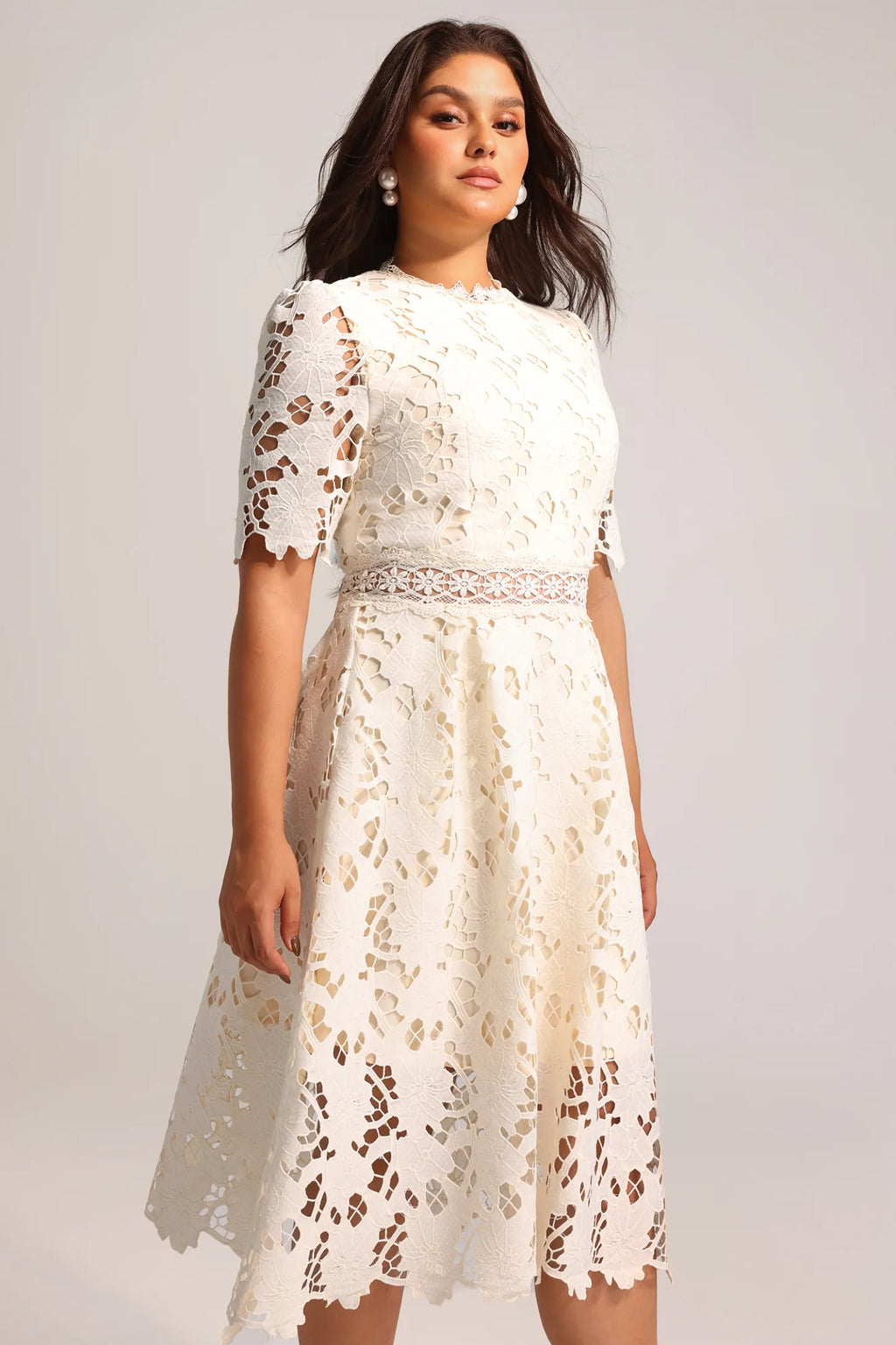 Jace Lace Midi Dress