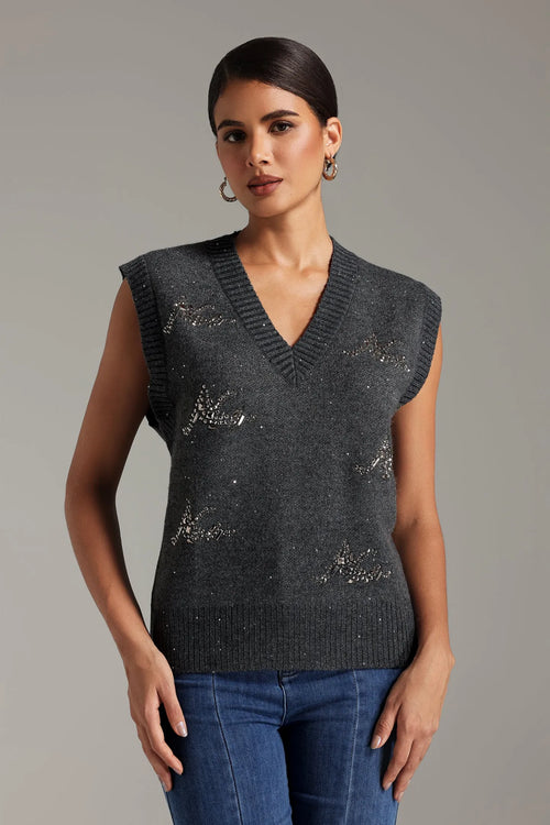 Gaia Glitter Knitted Vest