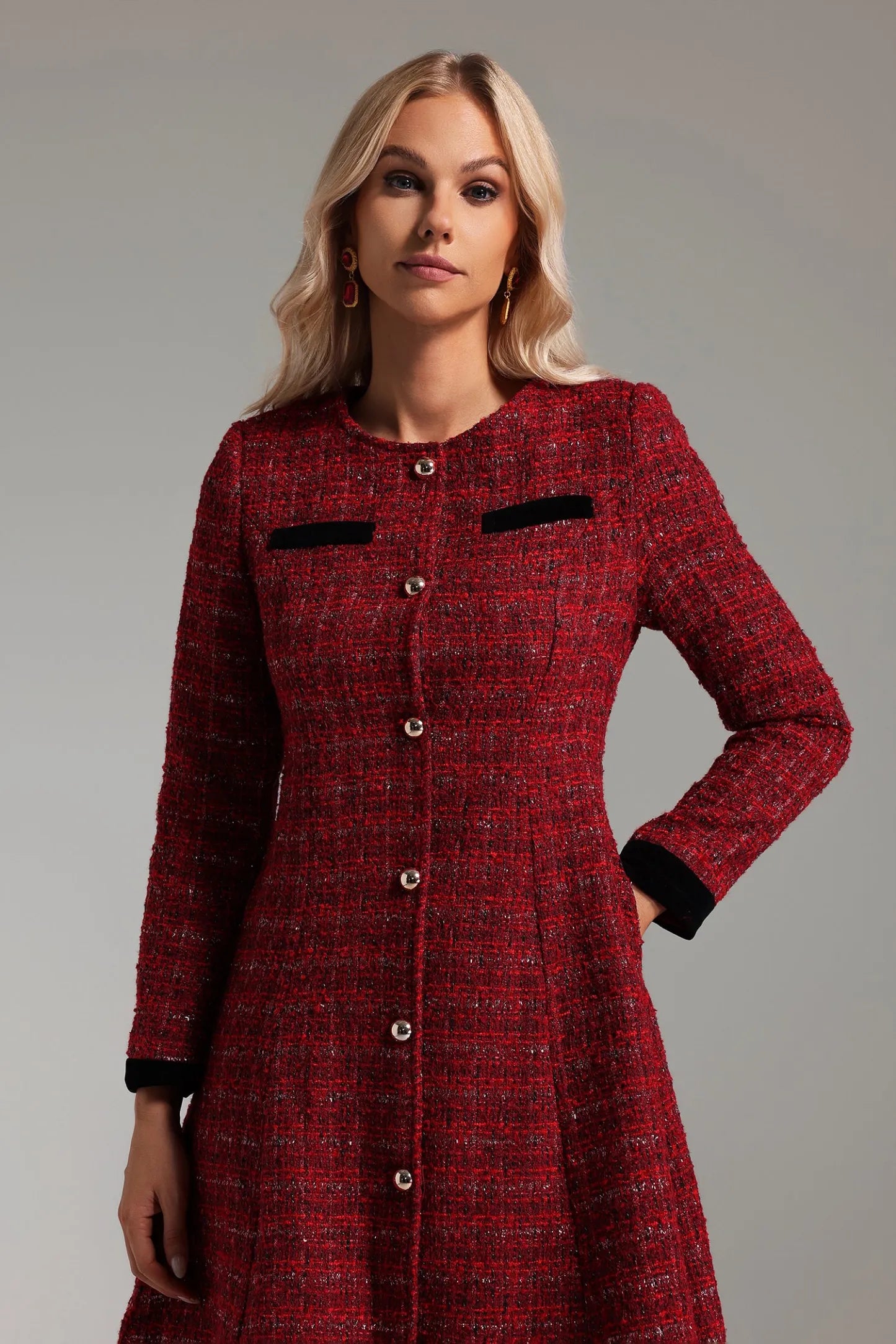 Rue Round Neck Midi Dress