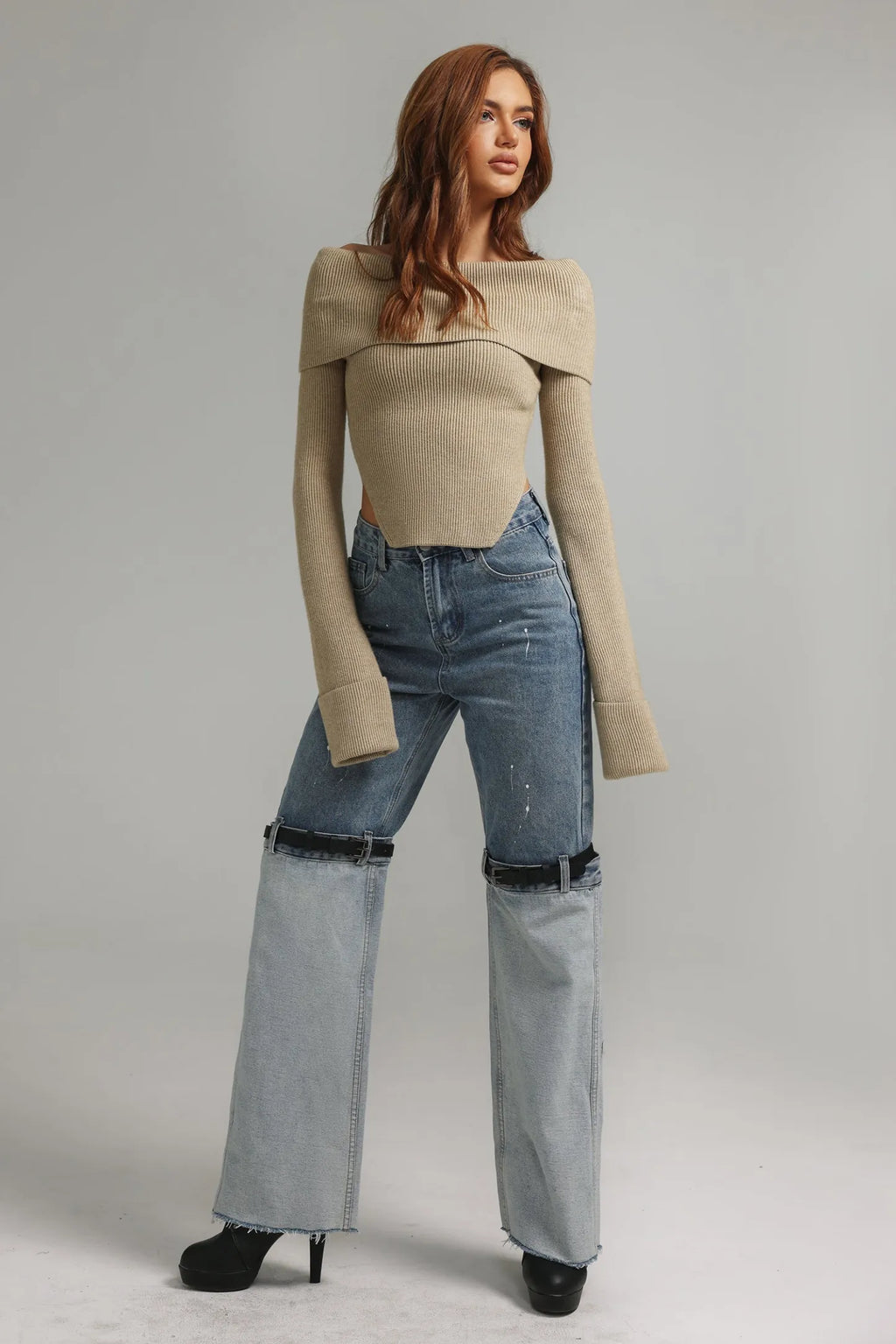 Yara Off Shoulder Sweater Top