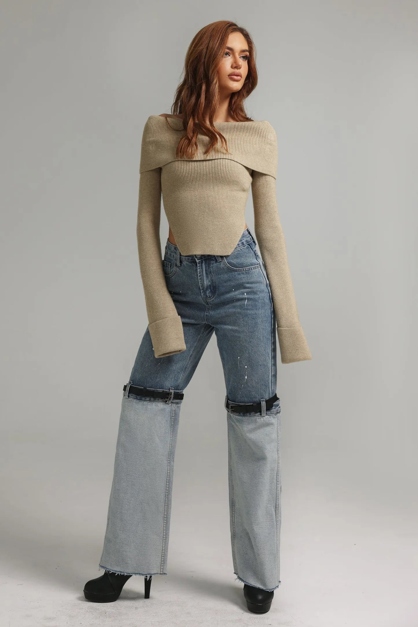 Yara Off Shoulder Sweater Top